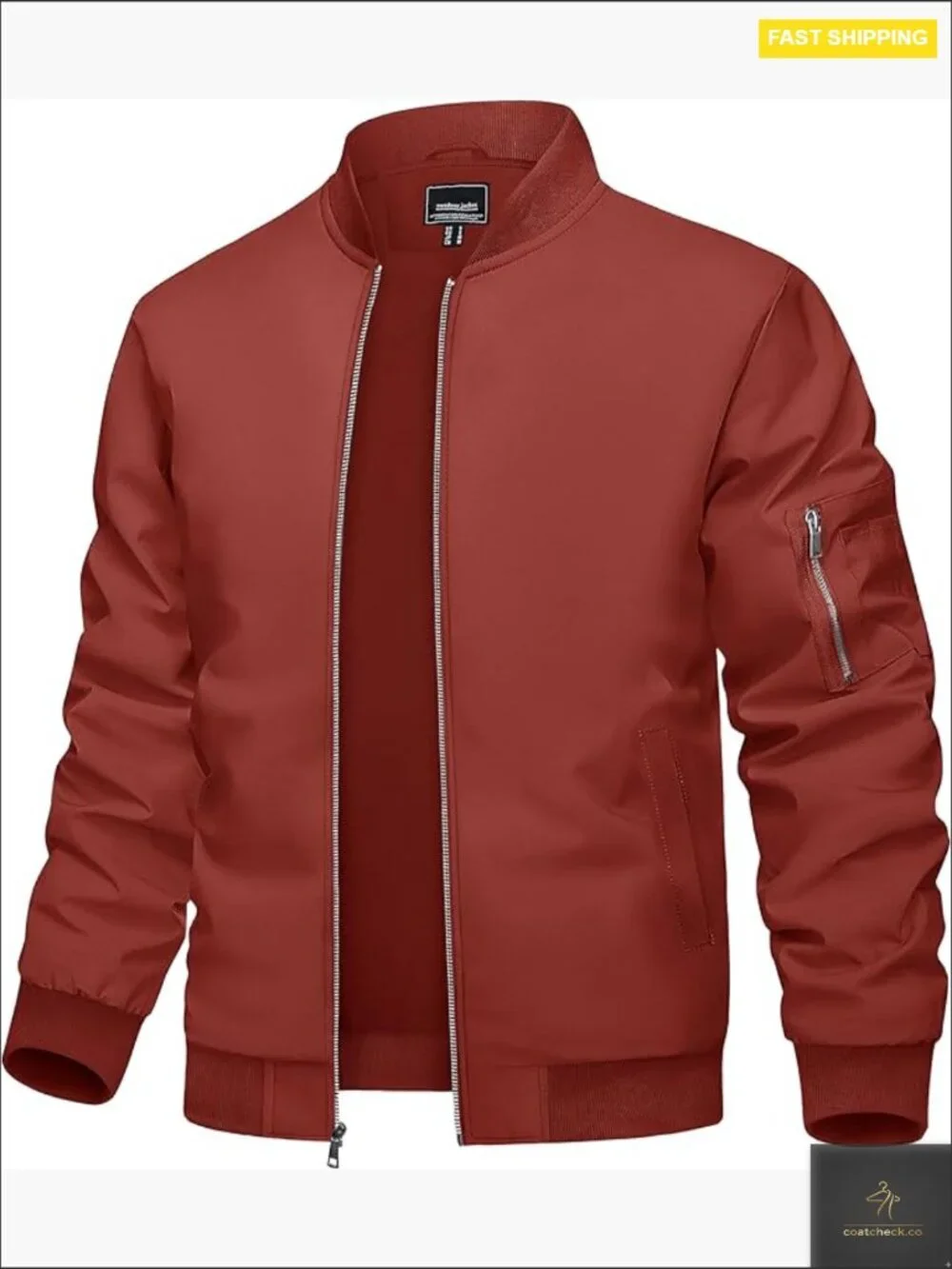 Lightweight Bomber Jacket Zip Up Casual Spring Fall Windbreaker with Pockets